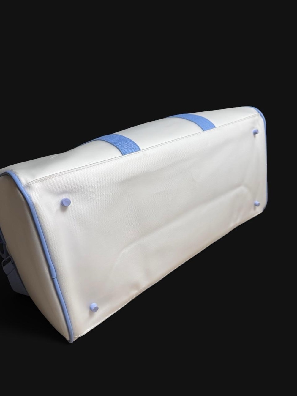 Drunk Elephant Trunk 9.0 NWT White + Cornflower Blue Duffle Bag - Picture 6 of 8